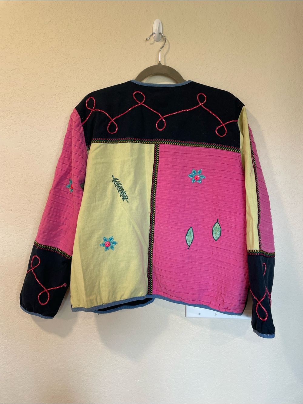 Patchwork Embroidered Open-Front Jacket - Picture 4 of 6
